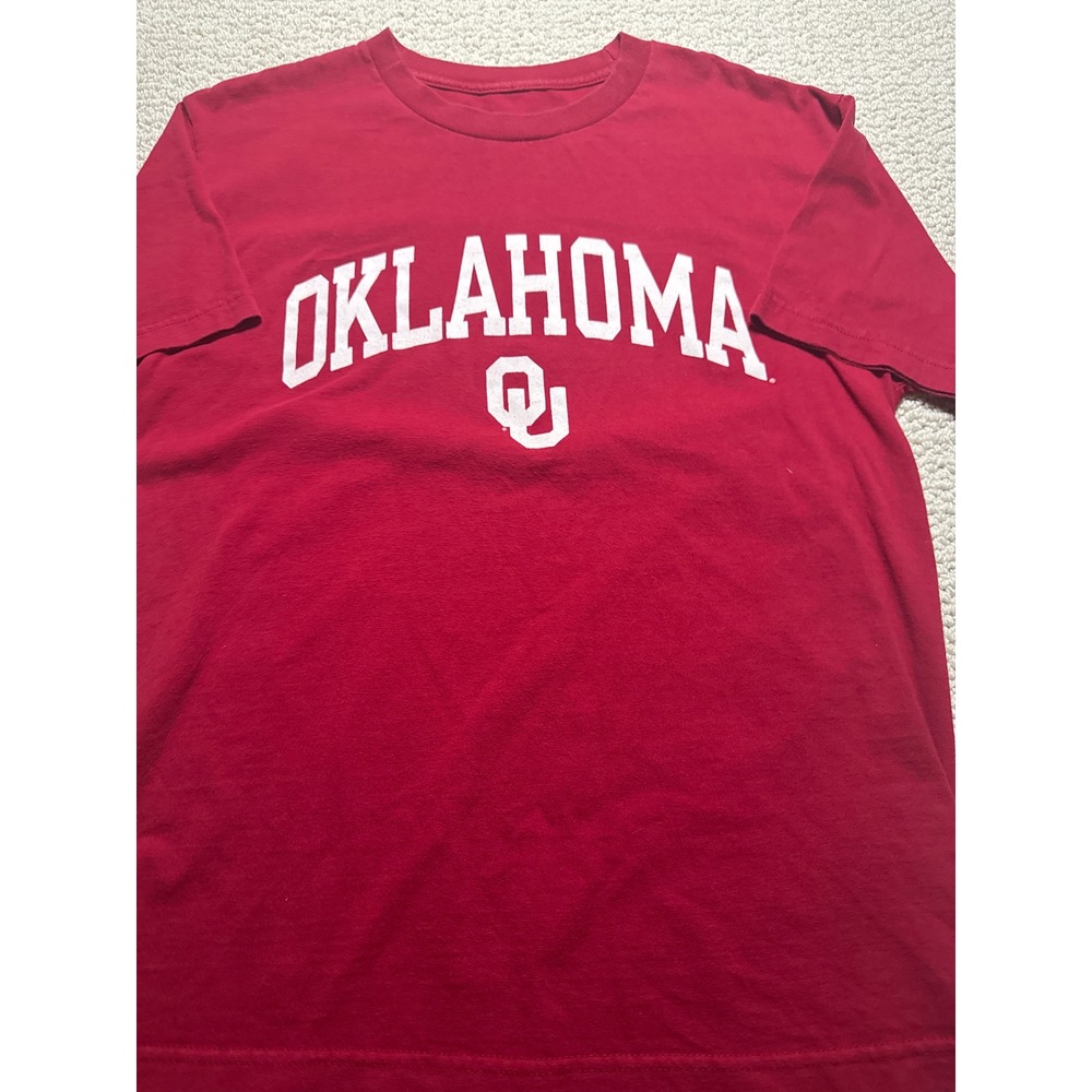Russell Athletic Oklahoma Sooners Crimson Red T-Shirt Medium Mens NCAA OU Fan